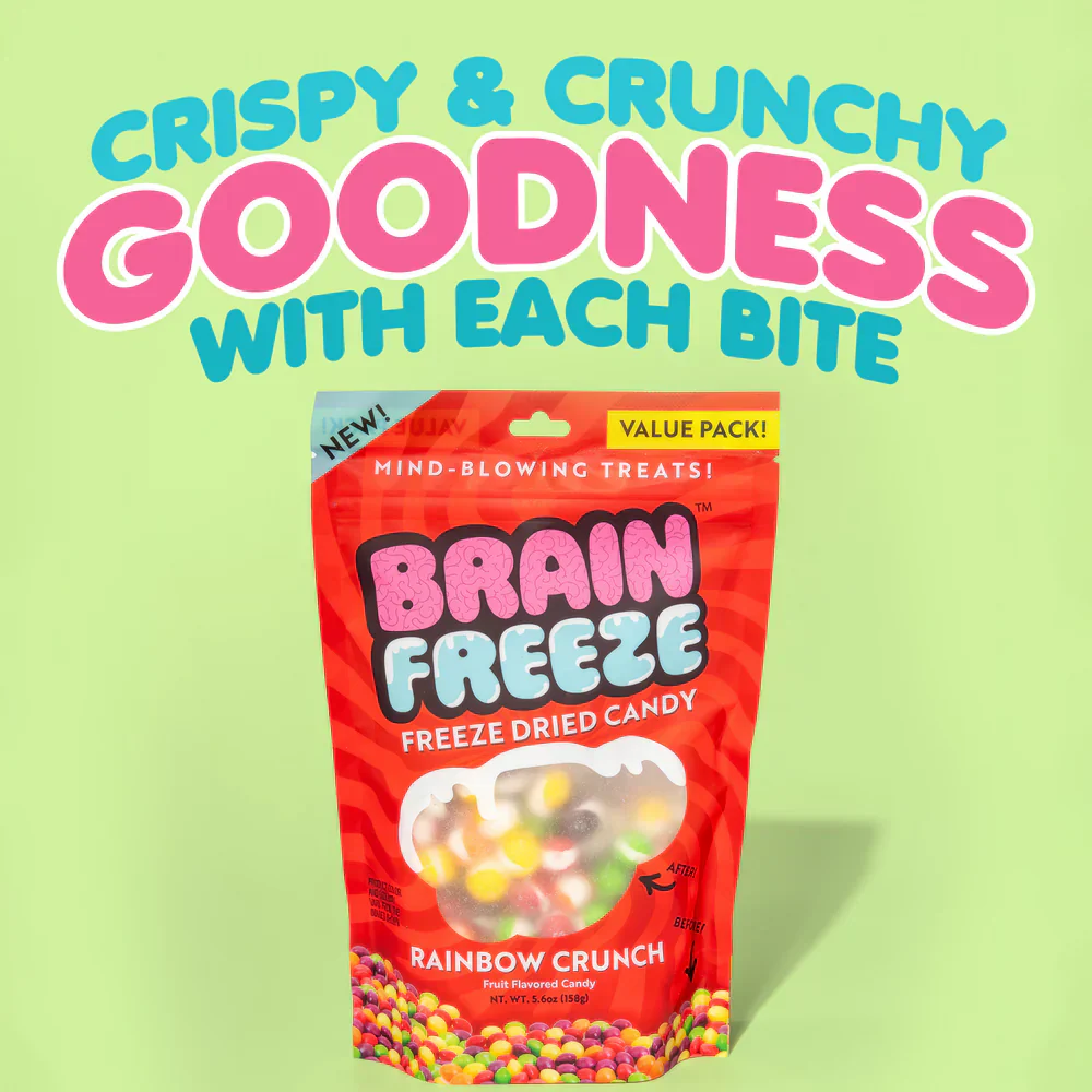 Brain Freeze: Rainbow Crunch Freeze-Dried Candy - Image 5