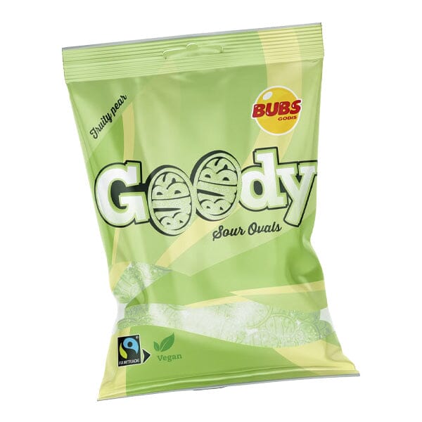 BUBS Godis: Sour Fruity Pear Goody Ovals (90g) Made in Sweden - Image 6