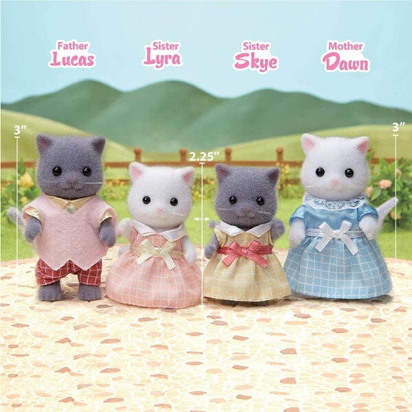 Calico Critters: Persian Cat Family (4pc) Posable Flocked Collectible Figurines - Image 2