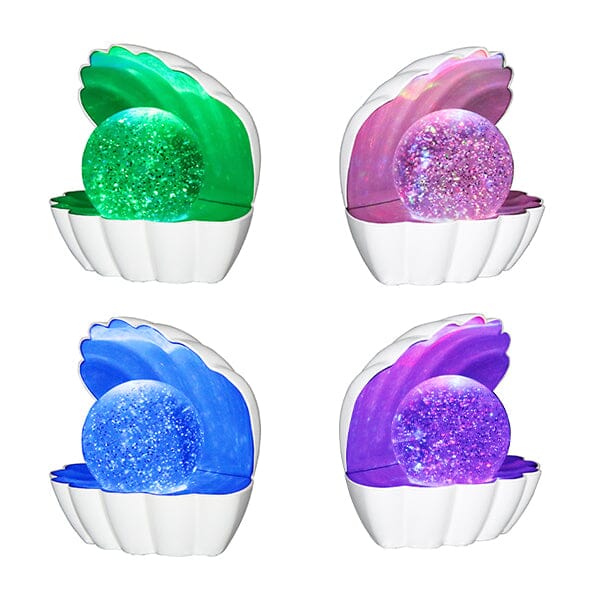 LED Color-Changing Clam Shell Glitter Lamp - Image 3