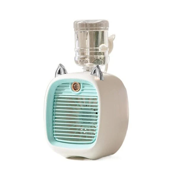 Cool Chill Cat Ear Tabletop Misting Fan Green - Image 10