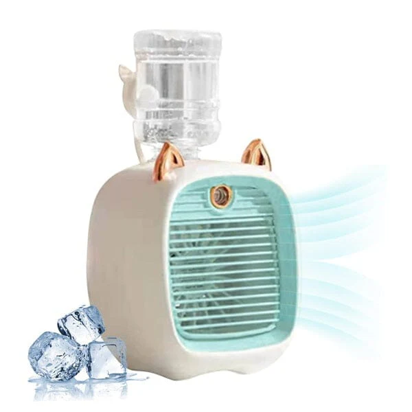 Cool Chill Cat Ear Tabletop Misting Fan Green - Image 8