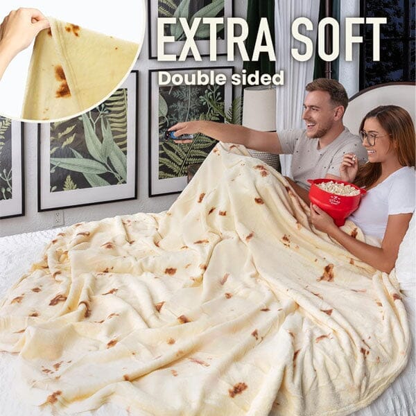 Cozy Cuddler Giant Fleece Tortilla Blanket (80") | As Seen On TikTok! - Image 6