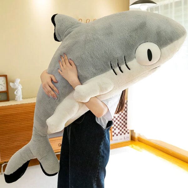 Extra Long Animal Plush Toy 4.5ft Body Pillow - Shark Kitten - Image 2