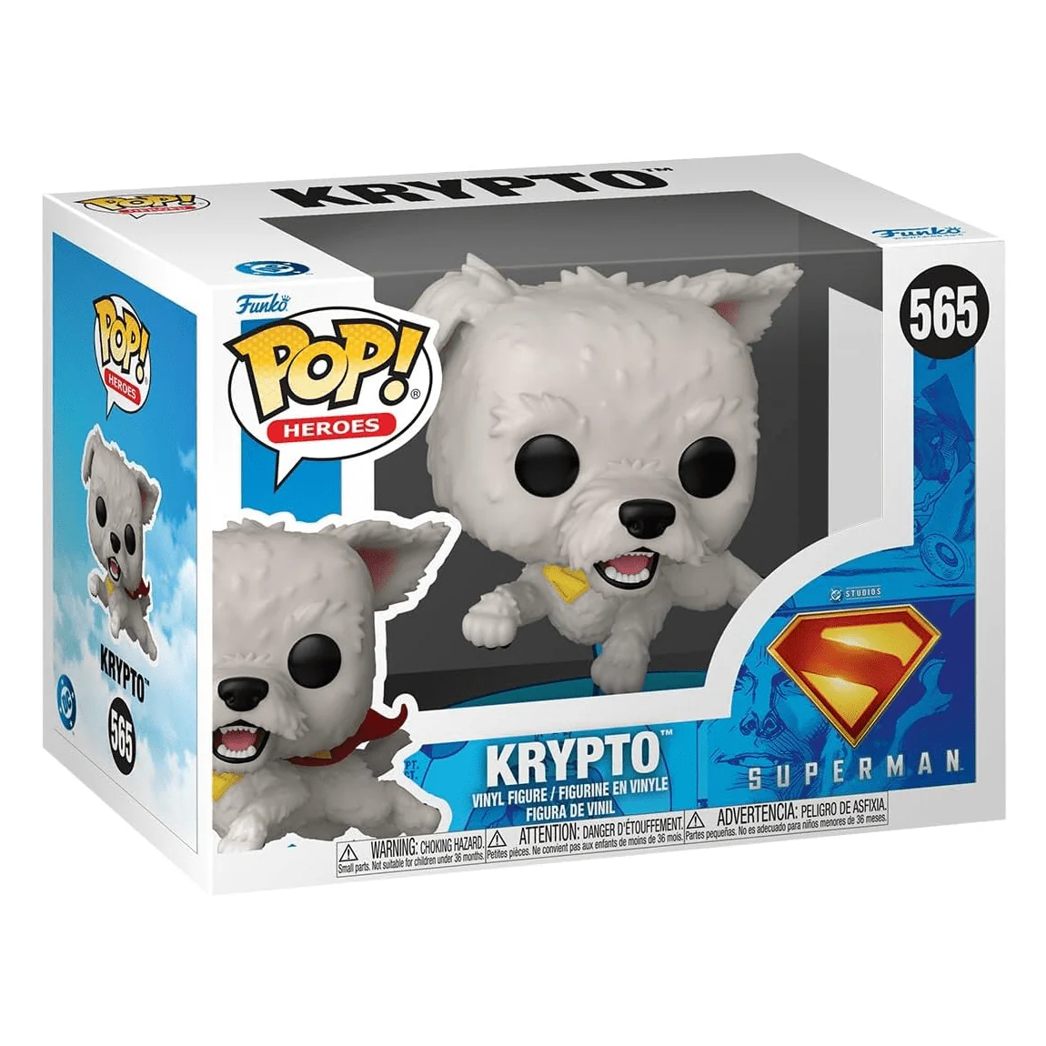 Funko Pop! Heroes: DC Superman 2025 – Krypto Vinyl Figure - Image 3