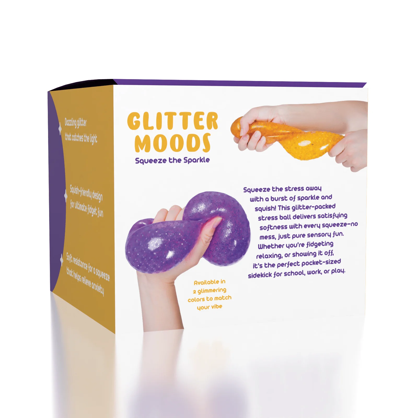 GlitterMoods - Metallic Stress Ball Fidget Toy - Image 3