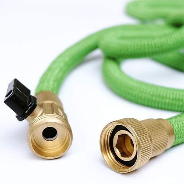GRO-Hose GREEN | 75ft Expandable Hose With Sprayer Nozzle & Brass Valve - Image 5