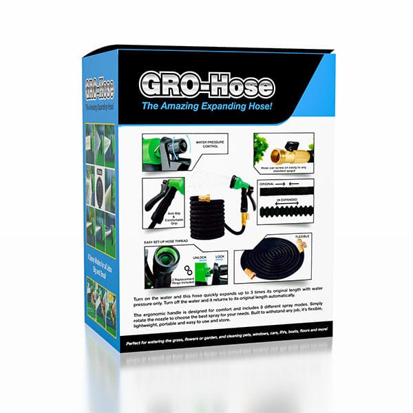 GRO-Hose GREEN 75ft Expandable Hose With Bonus Spray Nozzle - Image 2