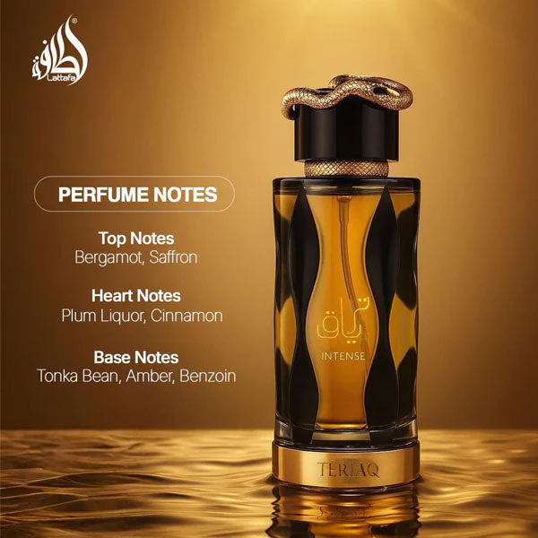 Lattafa Teriaq Intense Unisex Eau de Parfum Spray (3.4oz) - Image 4