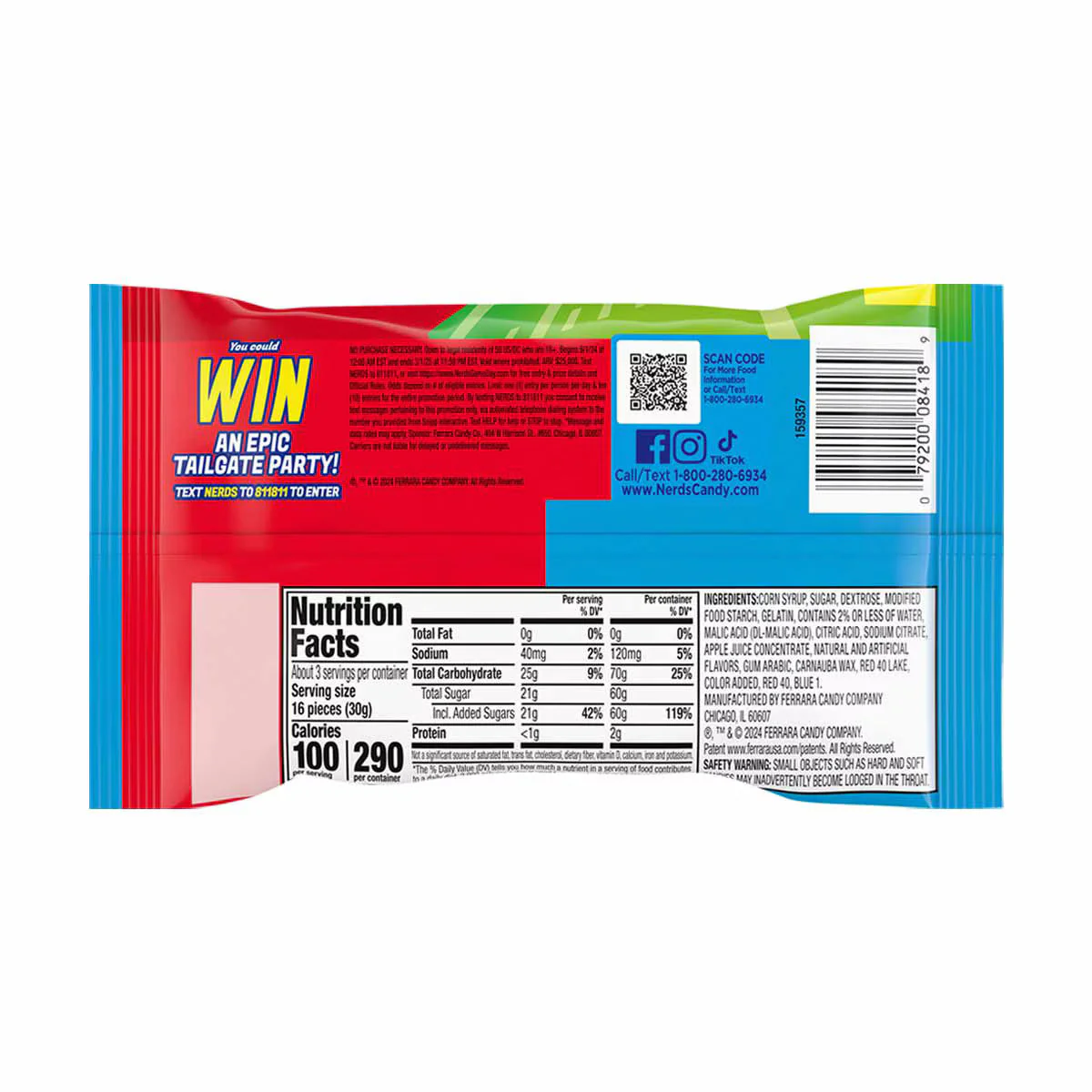 Nerds Gummy Clusters Berry Punch Rush - 3oz - Image 2