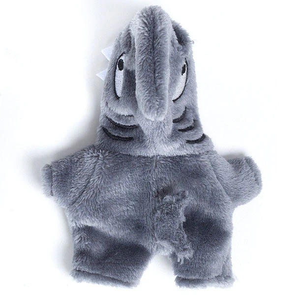 Outfit: Grey Shark Onesie Costume for Dolls - Petite Threads x Cozy Cuddler - Image 2