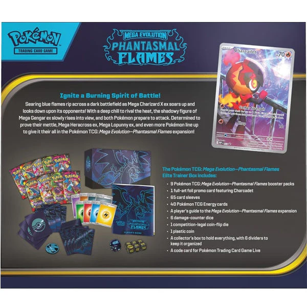 Pokémon TCG: Mega Evolution ME02 Phantasmal Flames Elite Trainer Box - Image 7