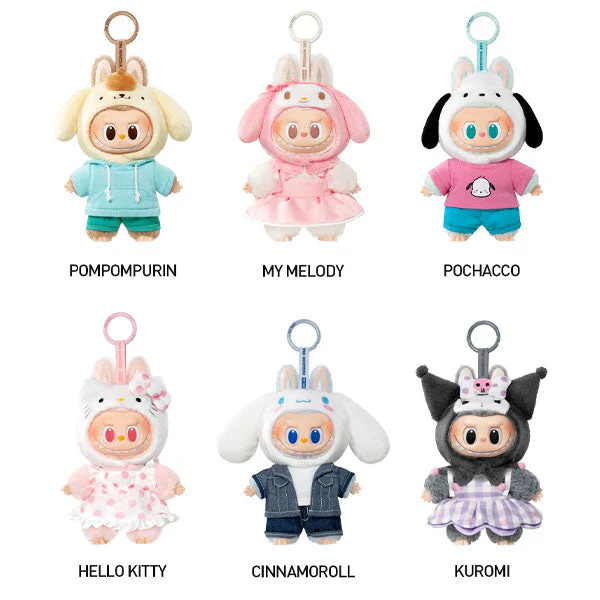 Pop Mart: THE MONSTERS x Sanrio Hello Kitty and Friends Series Plush Keyring Figurine Blind Box (1pc) - Image 11