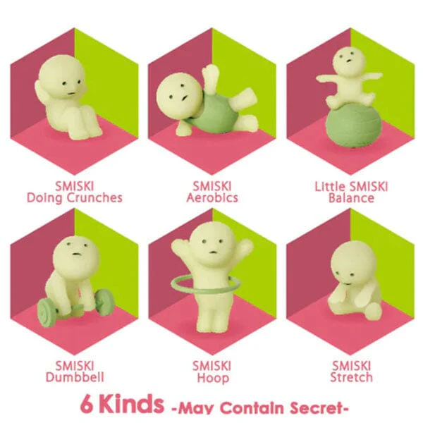 Smiski Exercising Series Collectible Glow in the Dark Figurine Blind Box (1pc) - Image 6