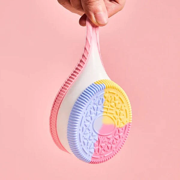SqueezeSquad Taba Deluxe Premium Silicone Squishy Fidget Toy - Sandwich Cookie - Image 3