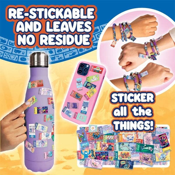 Sticki Rolls Disney's Stitch Wearable Reusable Sticki Band Mystery Capsule (50 Stickers Inside!) - Image 5
