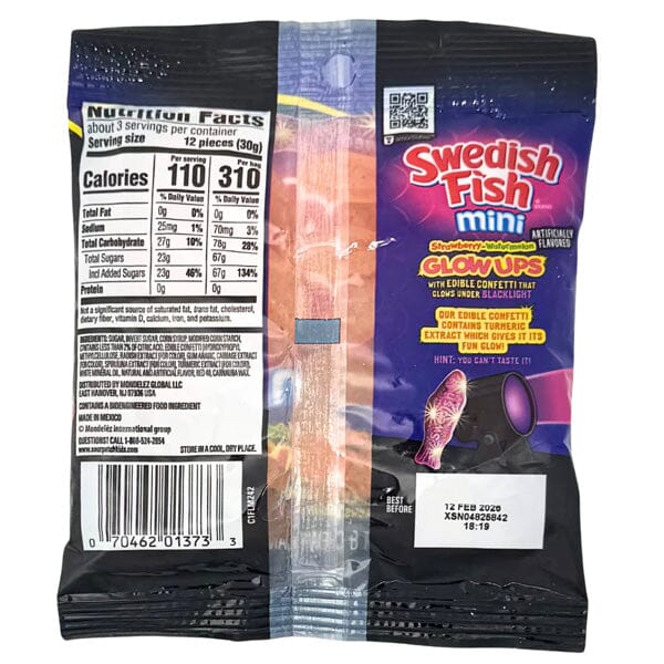 Swedish Fish Mini: Strawberry Watermelon Glow Ups (87g) - Image 3