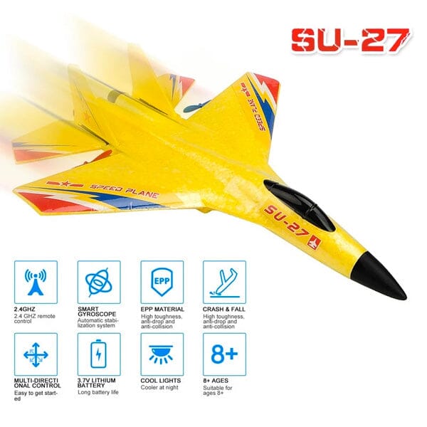 TopWinger: Remote Controlled Plane w/ Lights | Ships Assorted - Image 6