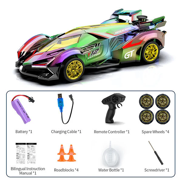 Tough Trax DriftStorm Holo Racer Holographic Drifting Remote Control Stunt Car - Image 9