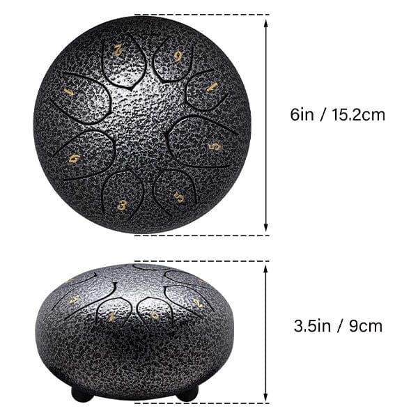 TranquilTones 6" Garden Rain Drum in Matte Black - Image 12